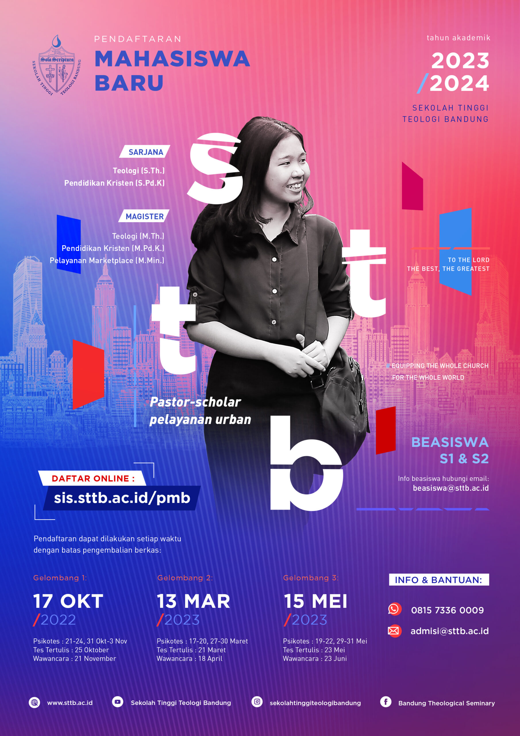 Poster Admisi STTB - Tahun Akademik 2022-2023